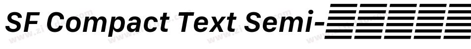 SF Compact Text Semi字体转换